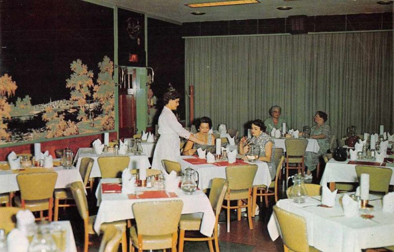 Vicksburg Mississippi dining room interior Tuminello's Kitchen vintage pc BB2525