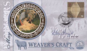 Robin Page Farmer Activist Hand Signed Weavers Craft FDC