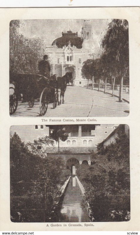 Monte Carlo & Granada, Spain, 1900-10s