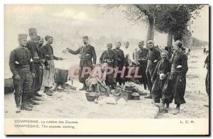 Old Postcard Army Compiegne The kitchen of the Zouaves