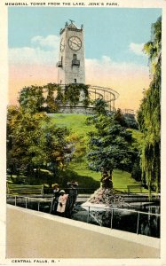 RI - Central Falls. Jenk's Park, Memorial Tower