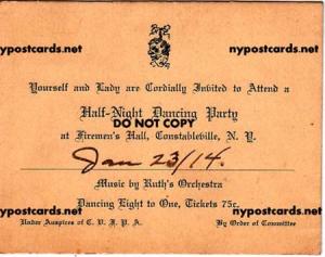 Half Night Dance Party, Firemans Hall, Constableville NY