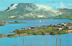 WILLEMSTAD, Curacao SPAANSE WATER Weekend Homes~Phosphate Mines  Chrome Postcard