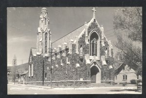 RPPC FLAGSTAFF ARIZONA CATHOLIC CHURCH VINTAGE REAL PHOTO POSTCARD