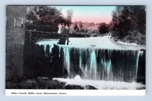 Pine Creek Mills Muscatine IA Iowa UNP DB Postcard P7
