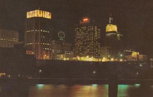 Minnesota St Paul Skyline At Night