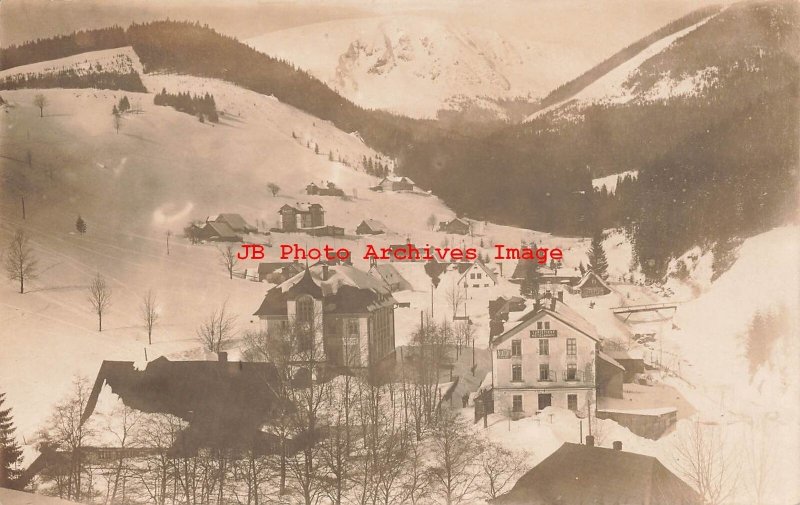 Czech Republic, Unknown Town, RPPC, Turisticky Hotel Berghotel, 1924 PM, Photo 