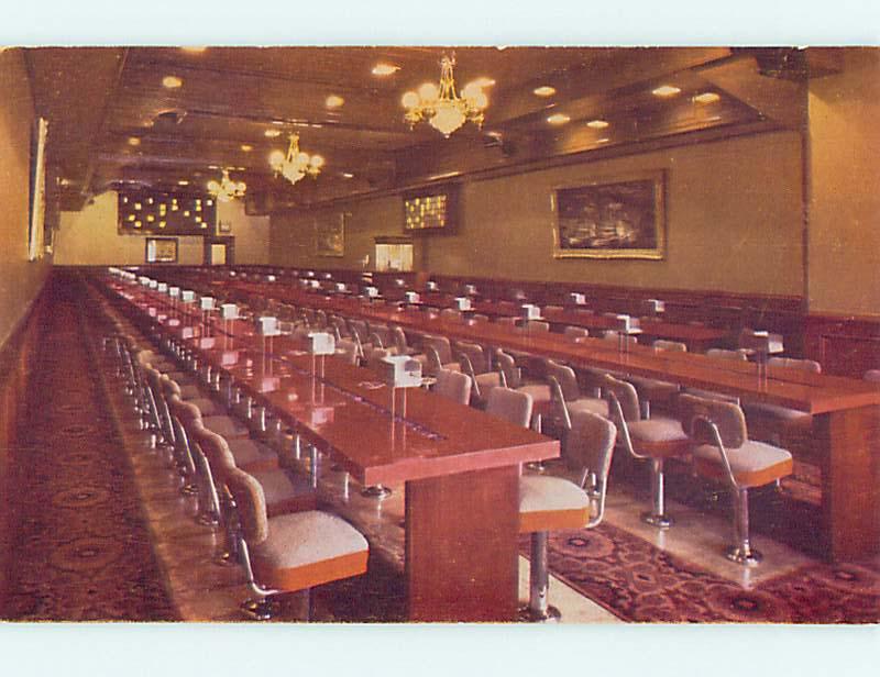 Unused 1950's BINGO ROOM AT GOLDEN NUGGET CASINO HOTEL Las Vegas Nevada NV s0702