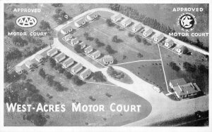 FORT WAYNE IN Indiana WEST-ACRES MOTOR COURT MOTEL Lincoln Hwy ROADSIDE Postcard