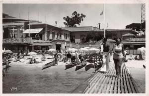 LA DOUCE COTE D'AZUR FRANCE  JUAN les PINS~LA JETEE~YVON PHOTO POSTCARD