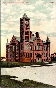 Postcard High School in Muscatine, Iowa~132035