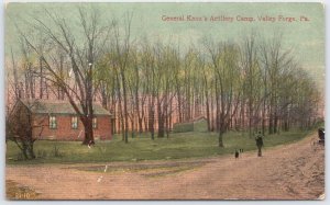 General Knox's Artillery Camp Valley Forge PA 1913 Postcard