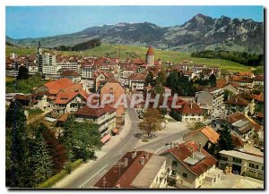 Postcard Modern Bull the church and the castle