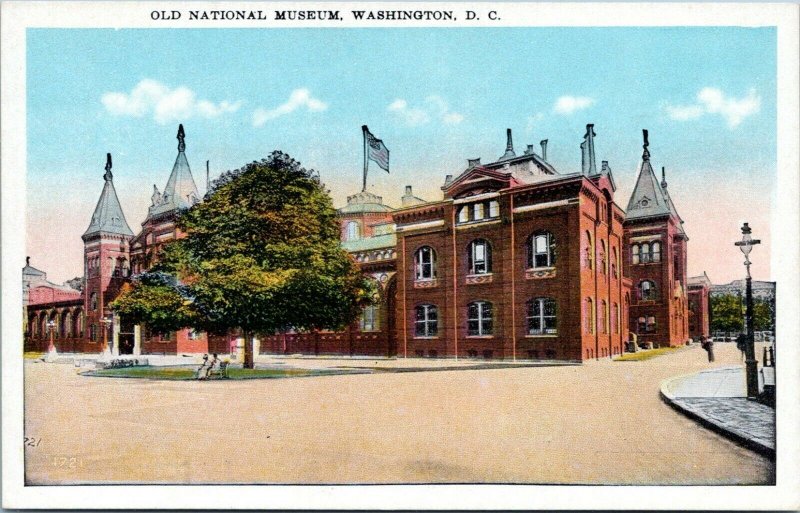 1915 Washington DC Old National Museum Smithsonian Postcard GF