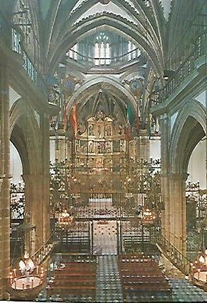 POSTAL 54948: GUADALUPE Caceres. Interior basilica