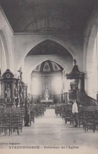 Steenvoorde Church Antique Postcard