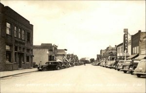 Milbank SD Main St. North Cars Real Photo Postcard