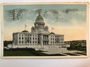 Vintage Postcard 1919 State Capitol Providence Rhode Island