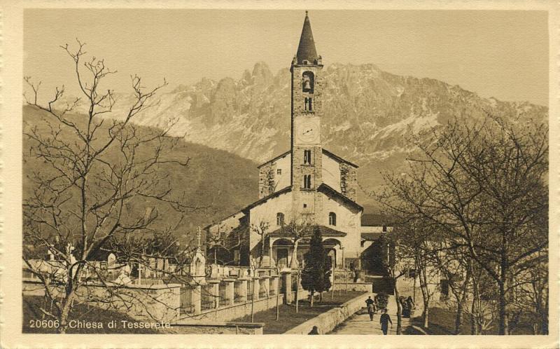 switzerland, TESSERETE, Ticino, Chiesa, Church (1930s) RPPC Postcard