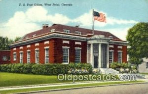 West Point, GA USA Post Office Tape on back light tape on back