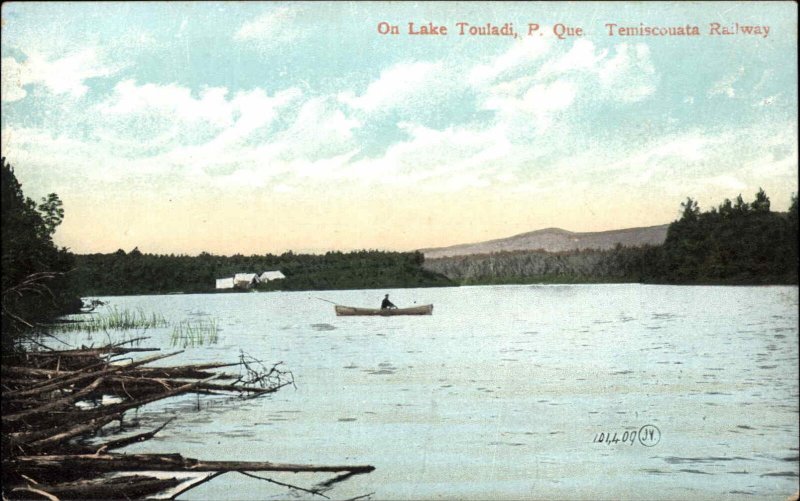 Lake Touladi Quebec PQ Temiscouata Railway c1910 Vintage Postcard