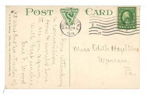 NJ - Atlantic City. Beach Scene at Richards Baths ca 1914