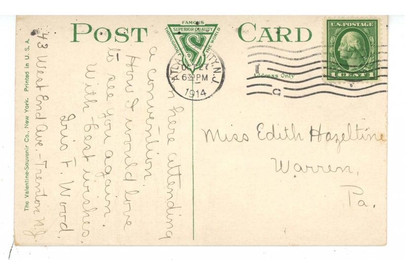 NJ - Atlantic City. Beach Scene at Richards Baths ca 1914