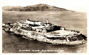 USA Alcatraz Island San Francisco California Vintage RPPC 08.62