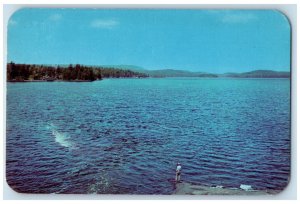 c1960's Big Tupper Lake at Tupper Lake New York in the Adirondacks NY Postcard 
