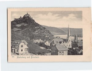 Postcard Marksburg und Braubach, Germany