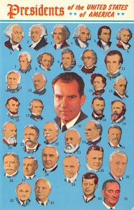 The Presidents of United States of America View Postcard Backing 