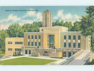 Linen BUILDING SCENE Excelsior Springs - Near Kansas City Missouri MO H6283