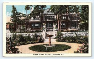 COLUMBUS, GA Georgia ~ GREEN ISLAND RANCH c1910s Muscogee County Postcard