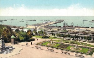 Ukraine Odessa The Boulevard Sea Vintage Postcard 08.06