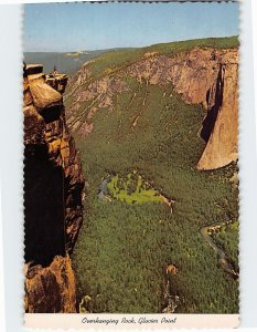 Postcard Overhanging Rock Glacier Point Yosemite National Park California USA