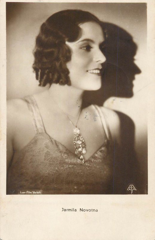Film and stage stars history beauty actress Jamila Novotna 1932