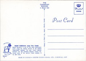 Postcard Canada Alberta - Mount Kerkeslin, Jasper Park