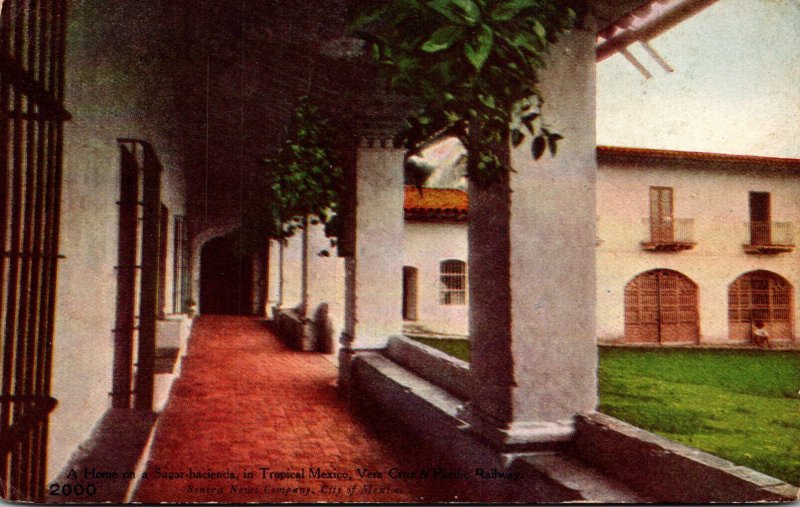 Mexico Home On A Sugar Hacienda Vera Cruz & Pacific Railway