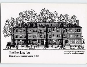 Postcard The Red Lion Inn Stockbridge Massachusetts USA