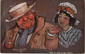 PC HUMOR, NOT SO OLD AS HE LOOKS, Vintage Postcard (B40621)