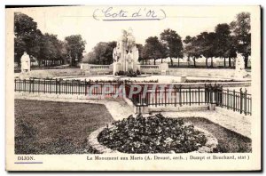 Old Postcard Dijon The War Memorial