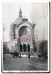 Postcard Old Paris Eglise Saint Augustine