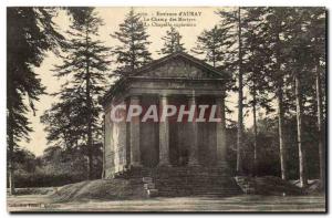 Near Saint Anne d & # 39Auray Old Postcard the martyrs of the field Chapel at...