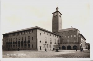 Netherlands Enschede Stadhuis Vintage RPPC C127