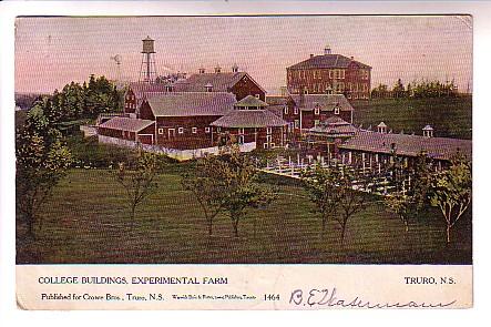 College Experiment Farm Truro Nova Scotia, Used 1906 Warwick