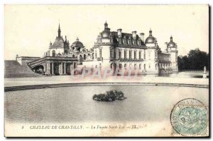 Old Postcard Chateau De Chantilly The North Facade