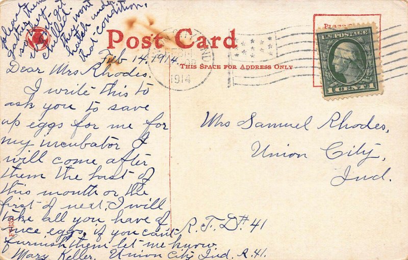 Sears, Roebuck & Co., Chicago, Illinois, Early Postcard, Used in 1914