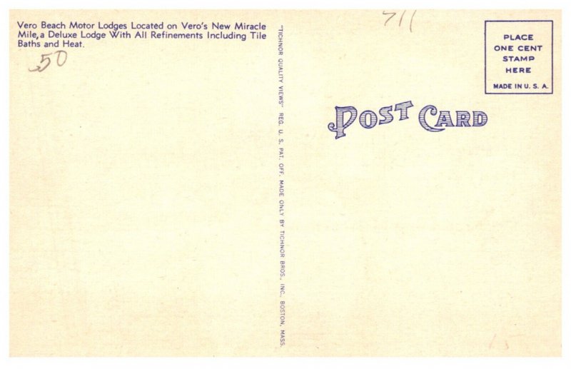 Florida Vero Beach Motor Lodge