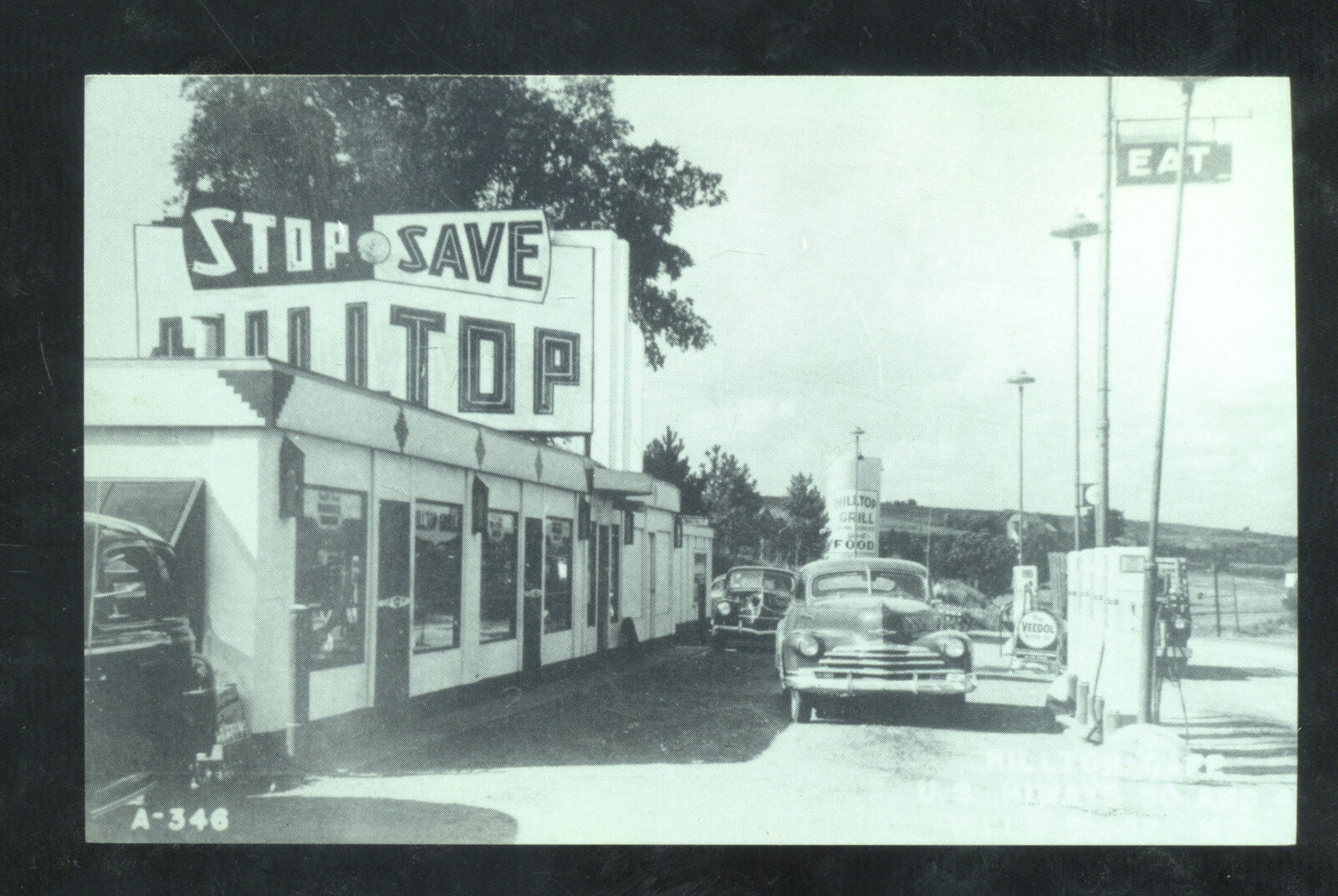 Villa Ridge Missouri Route 66 Hilltop Café Restaurant Postcard MO