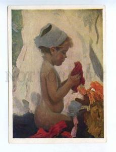 196904 RUSSIA Marinka by Efanov nude girl old postcard